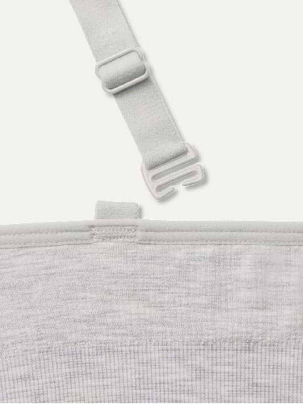 Bombas Women's Heather Gray Wireless Seamless Triangle Bralette - Medium/Large - Picture 4 of 9
